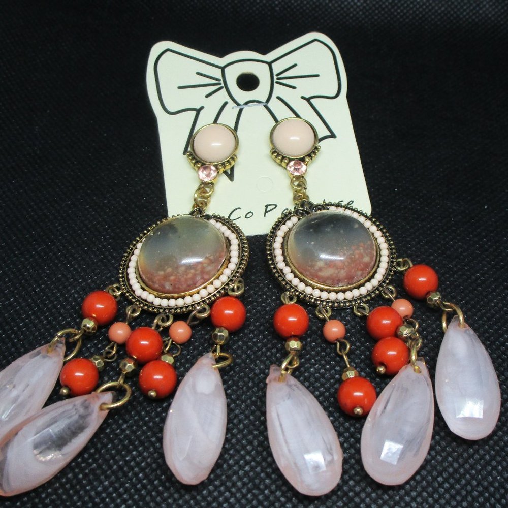 Oversized Co Co Paradise Dangle Earrings NWT